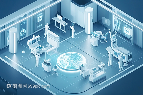 25D科技智能医疗保健治疗中心 数字艺术与智能设备科技融合的未来蓝图
