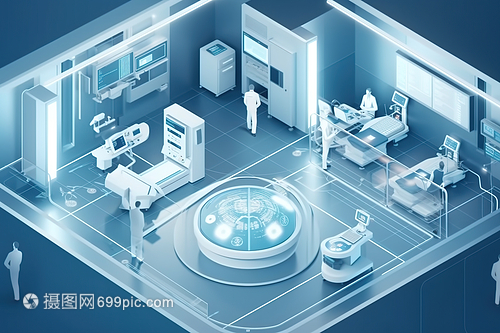 25D科技赋能智能医疗 未来医疗保健治疗中心的数字艺术与智能设备